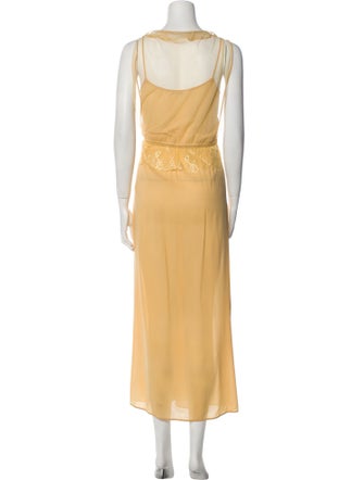 La Perla Silk Lace Trim Embellishment Nightgown