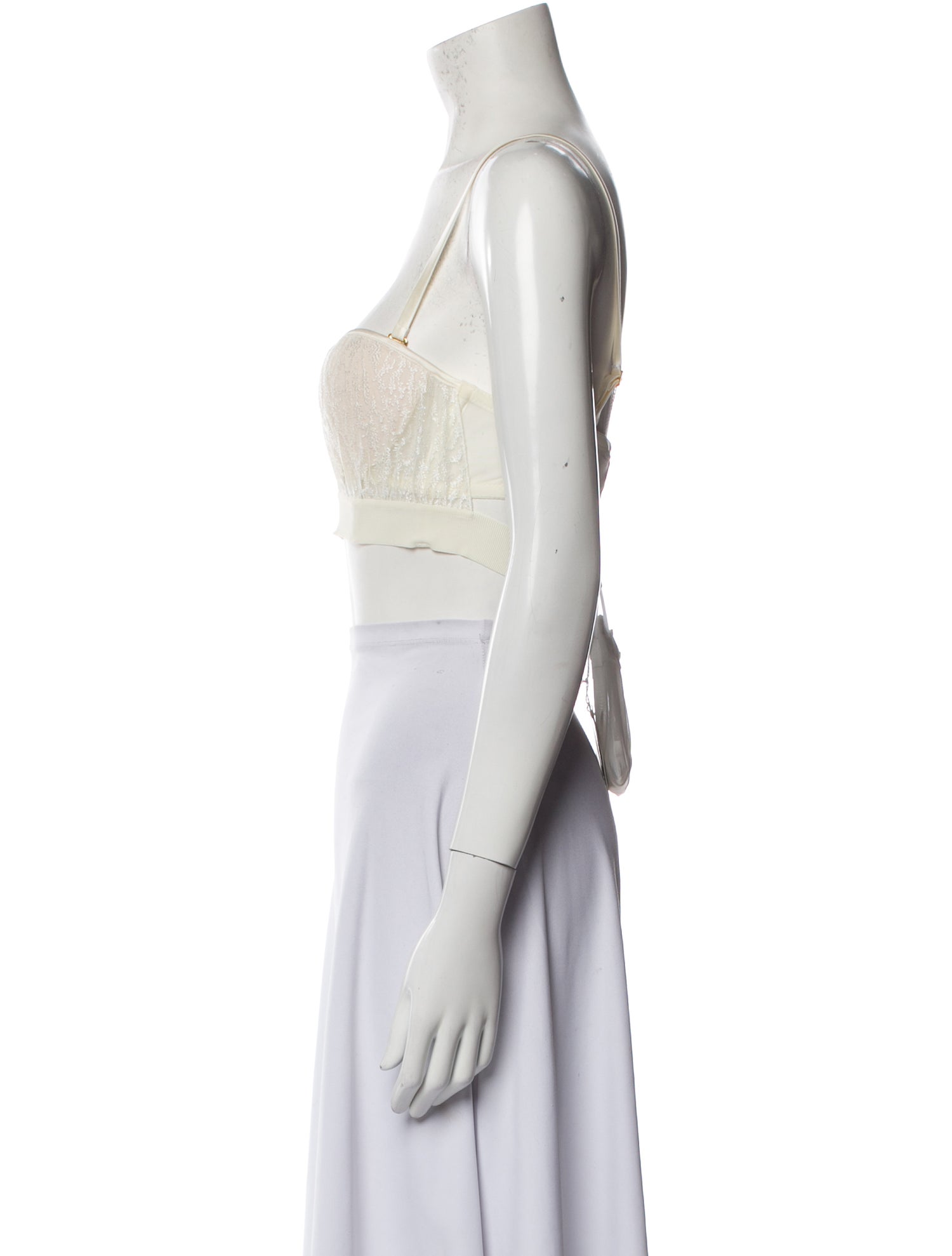 La Perla Virgin Wool Square Neckline Crop Top w/ Tags