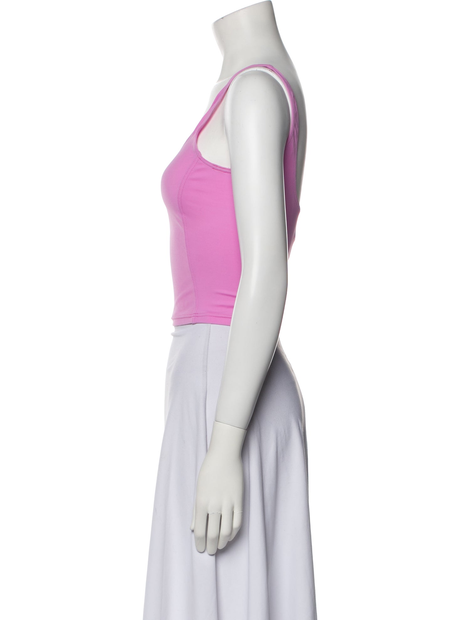 La Perla Scoop Neck Sleeveless Crop Top