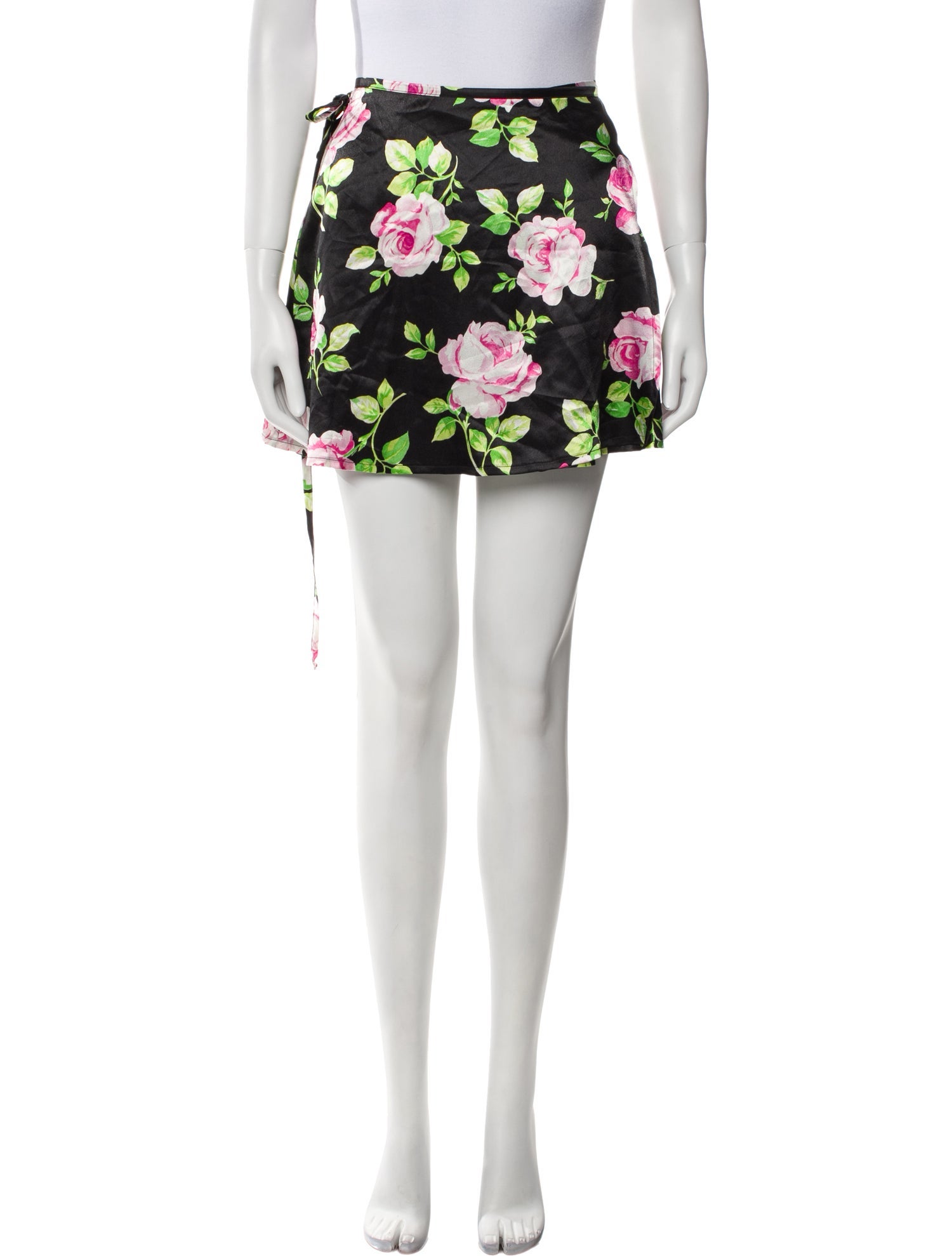 La Perla Floral Print Lace Trim Embellishment Nightgown