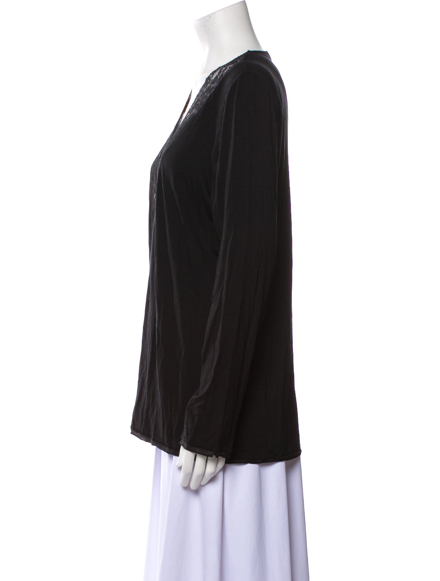 La Perla Silk Lace Trim Embellishment Robe