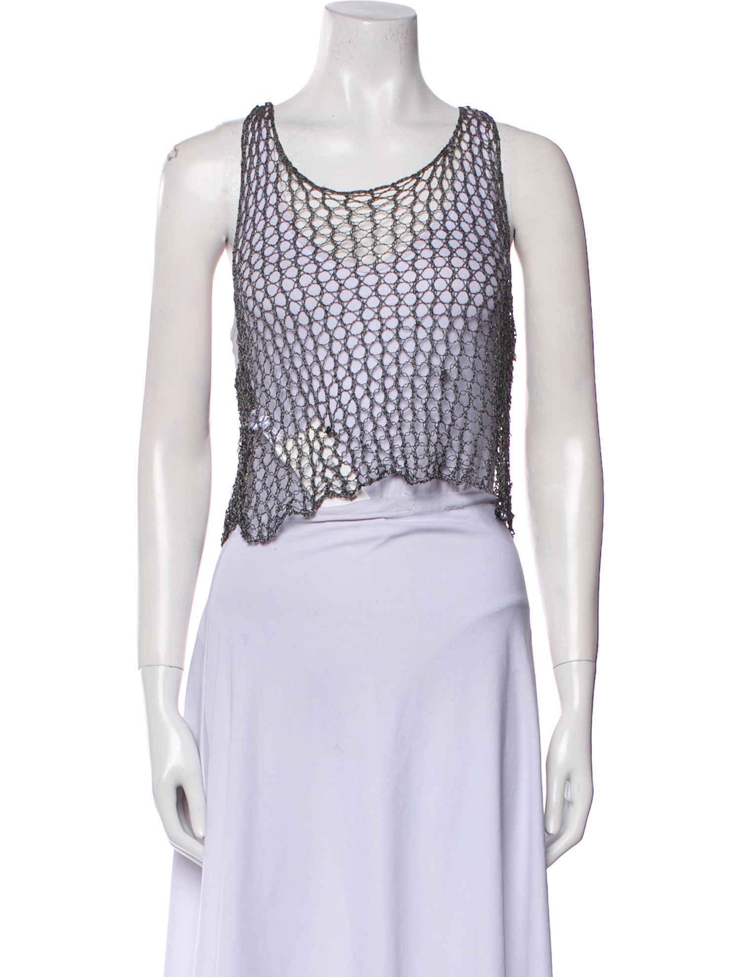 La Perla Scoop Neck Sleeveless Crop Top w/ Tags