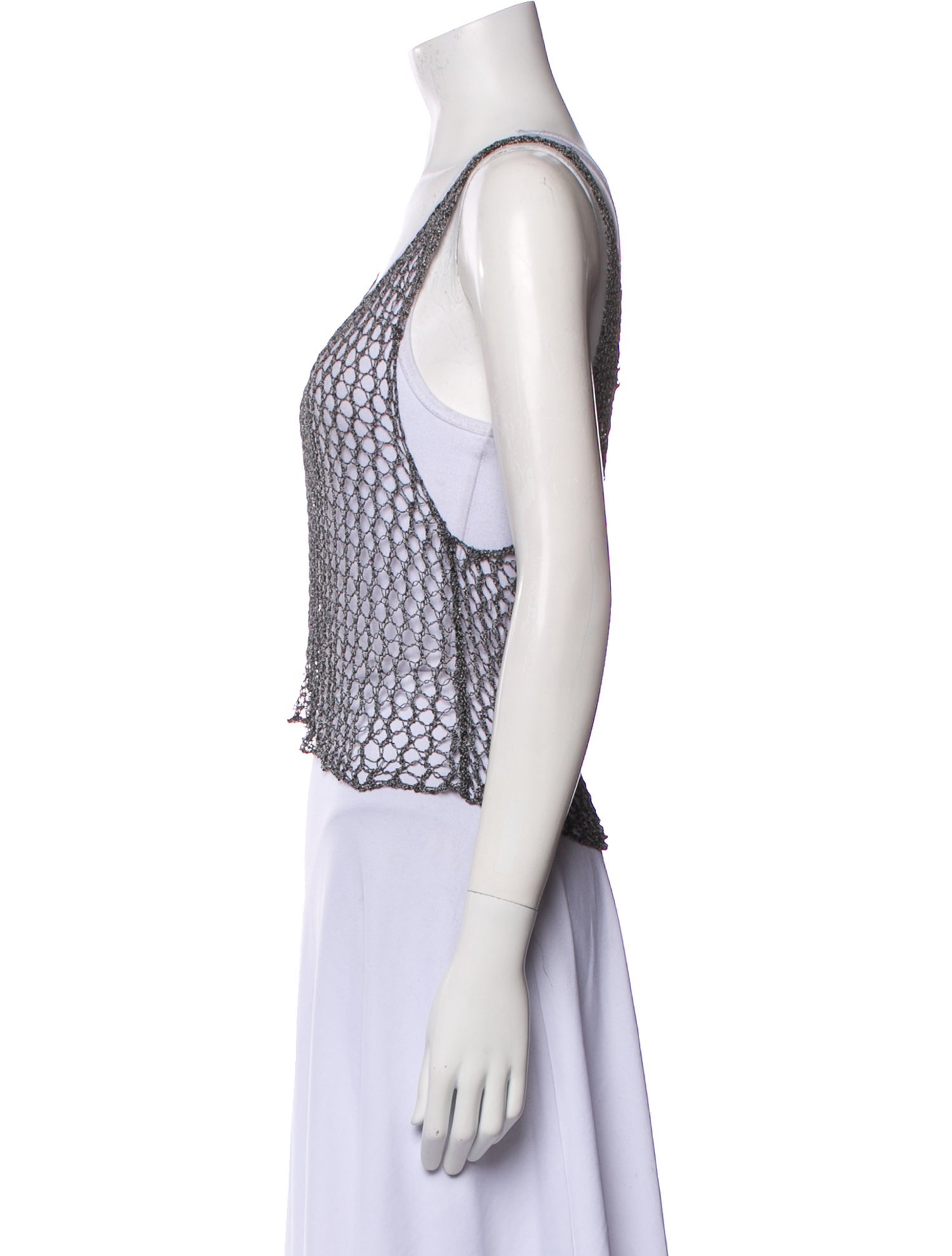La Perla Scoop Neck Sleeveless Crop Top w/ Tags