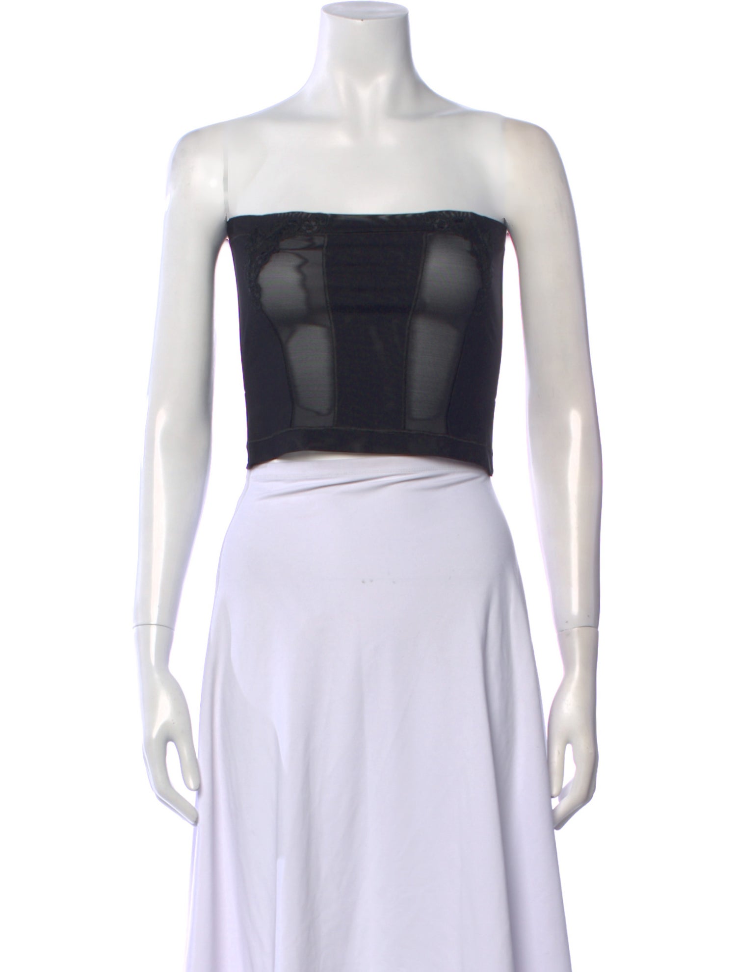 La Perla Strapless Crop Top