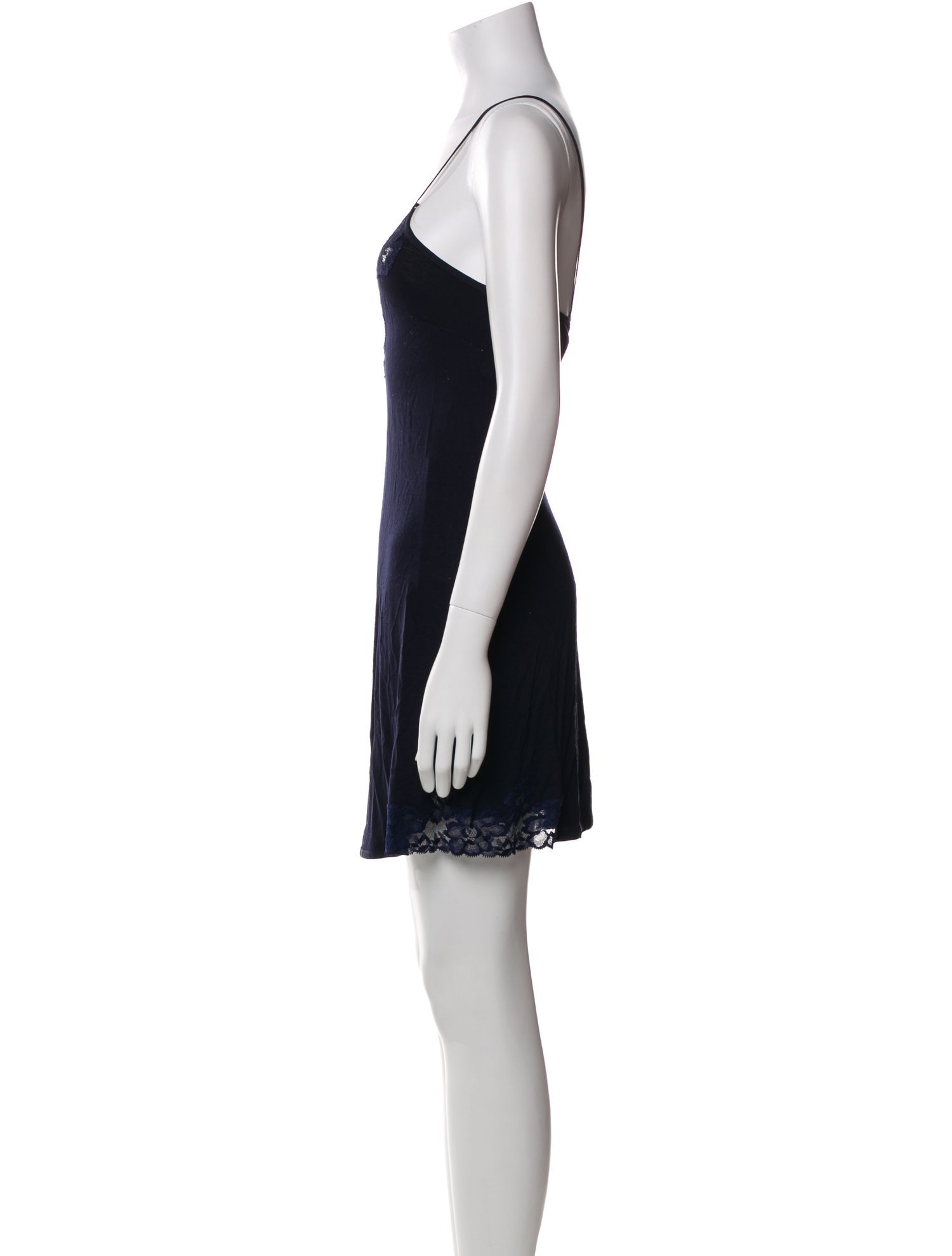 La Perla Silk Lace Trim Embellishment Nightgown