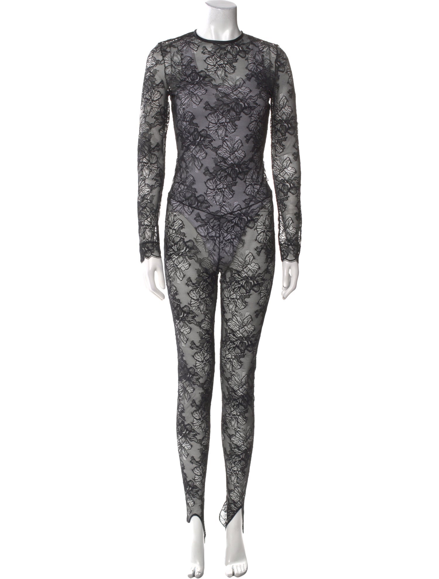 La Perla Silk Lace Pattern Jumpsuit