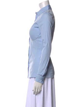 La Perla Long Sleeve Button-Up Top