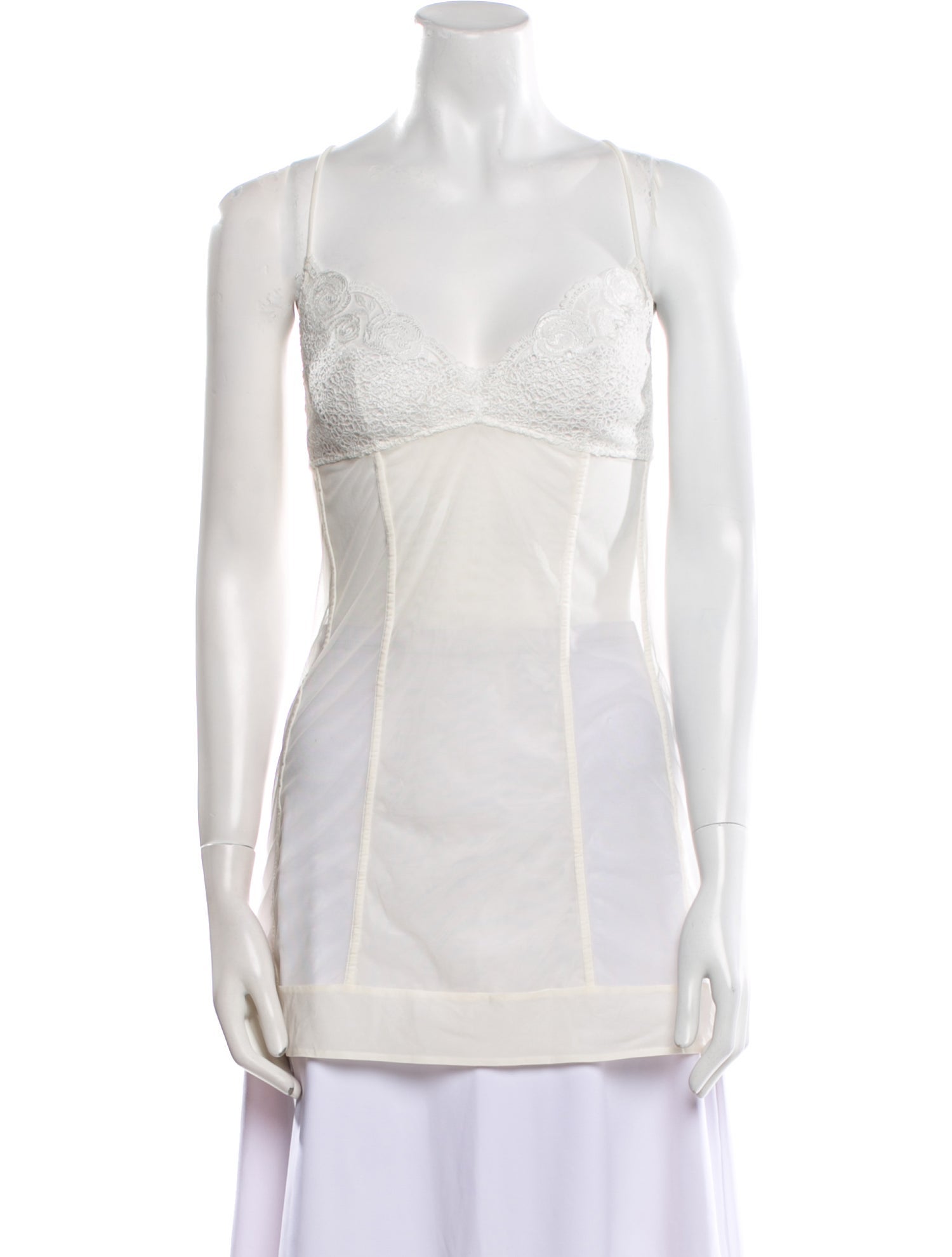 La Perla Silk Lace Trim Embellishment Nightgown