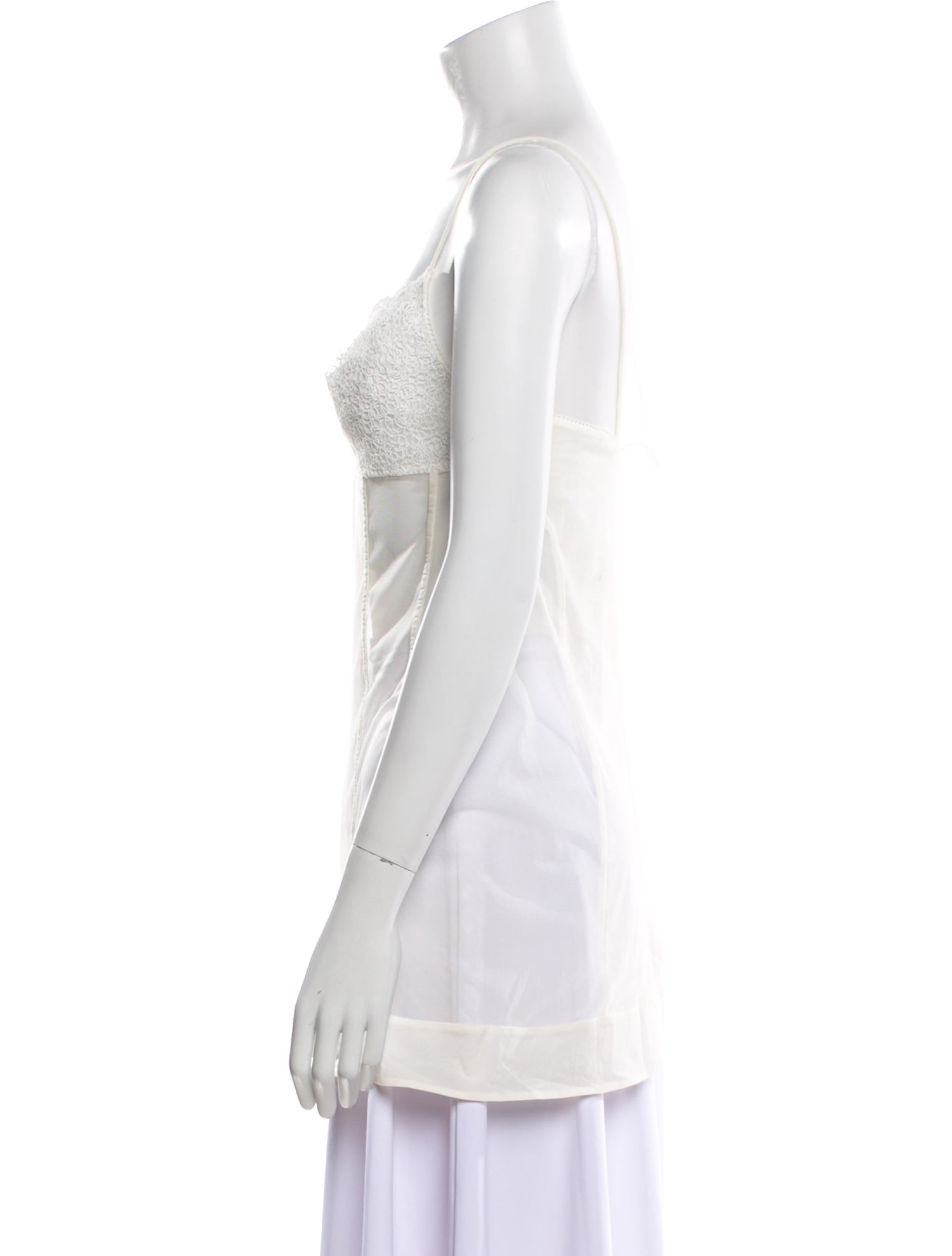 La Perla Silk Lace Trim Embellishment Nightgown