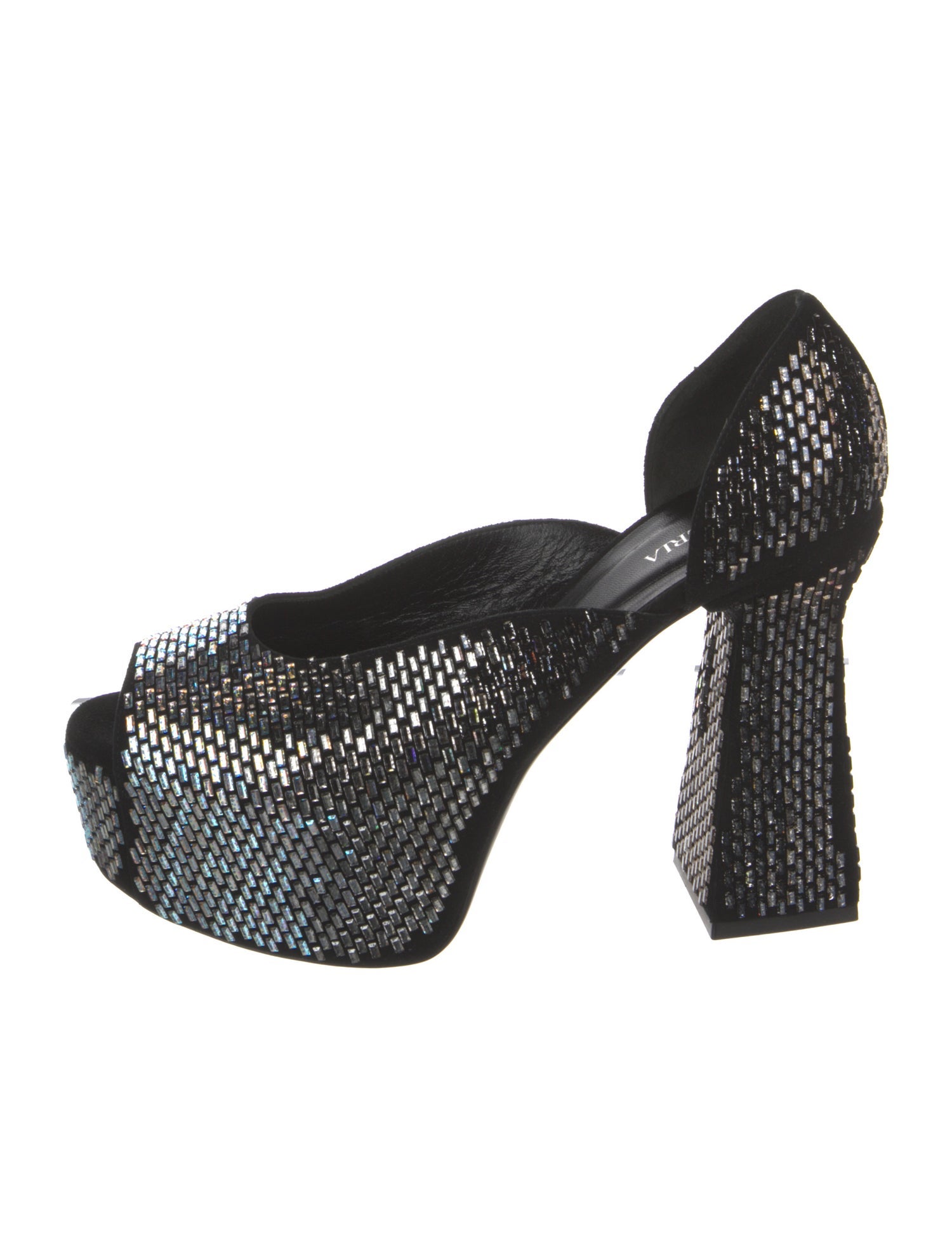 La Perla Suede Animal Print D'Orsay Pumps