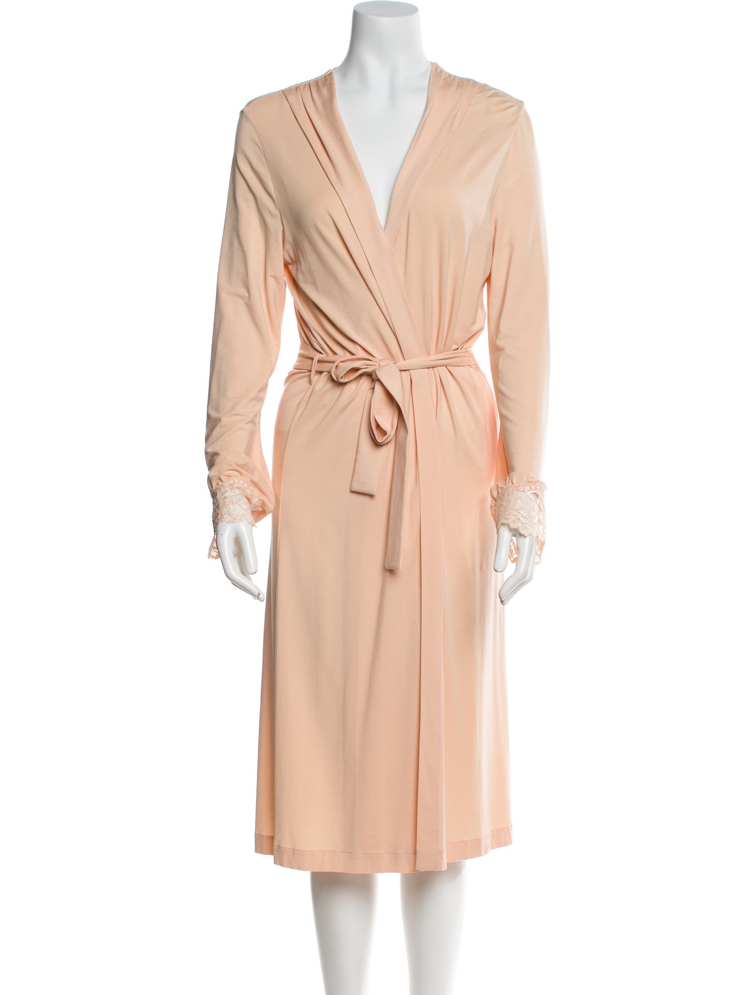 La Perla Silk Lace Trim Embellishment Robe