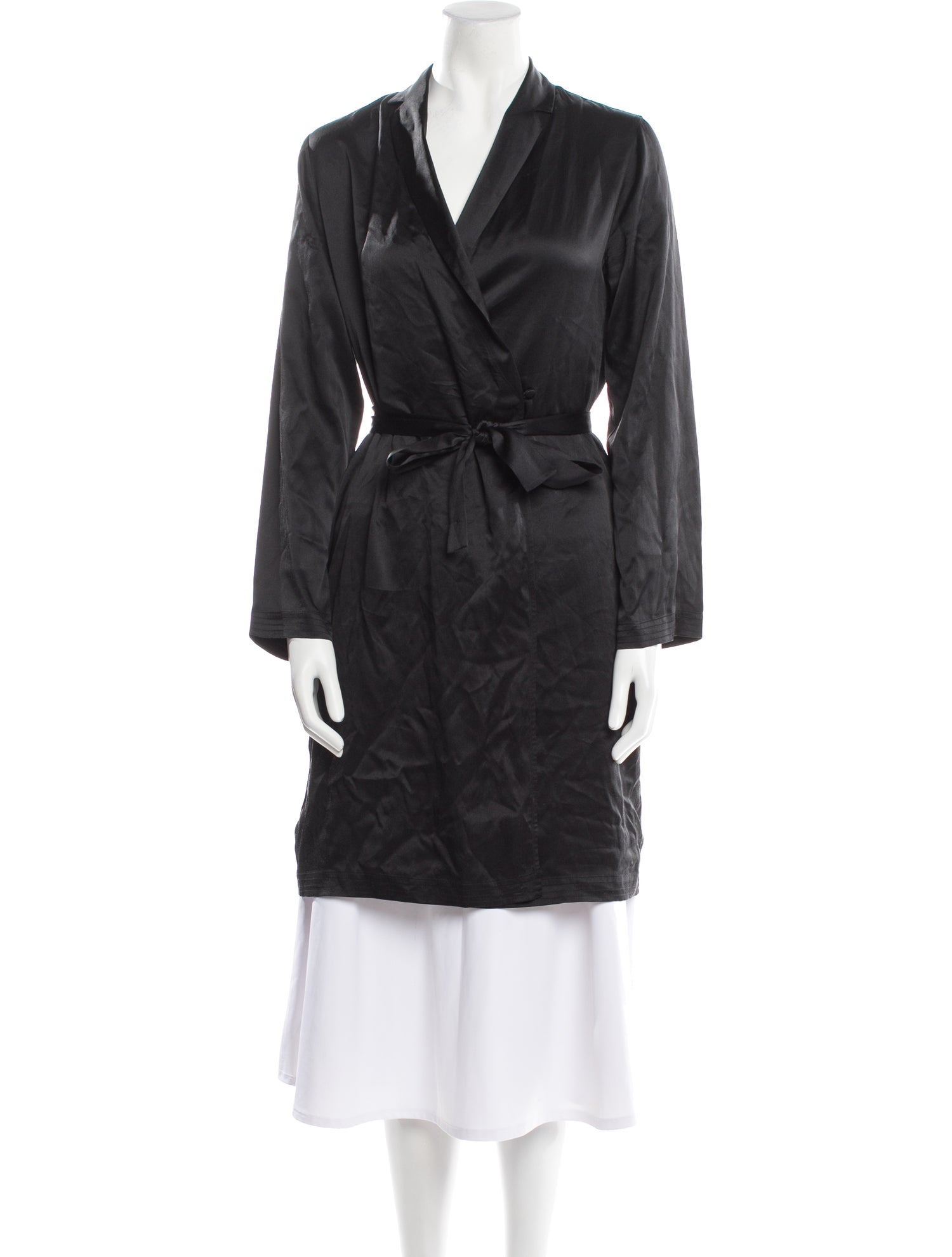 La Perla Silk Lace Trim Embellishment Robe