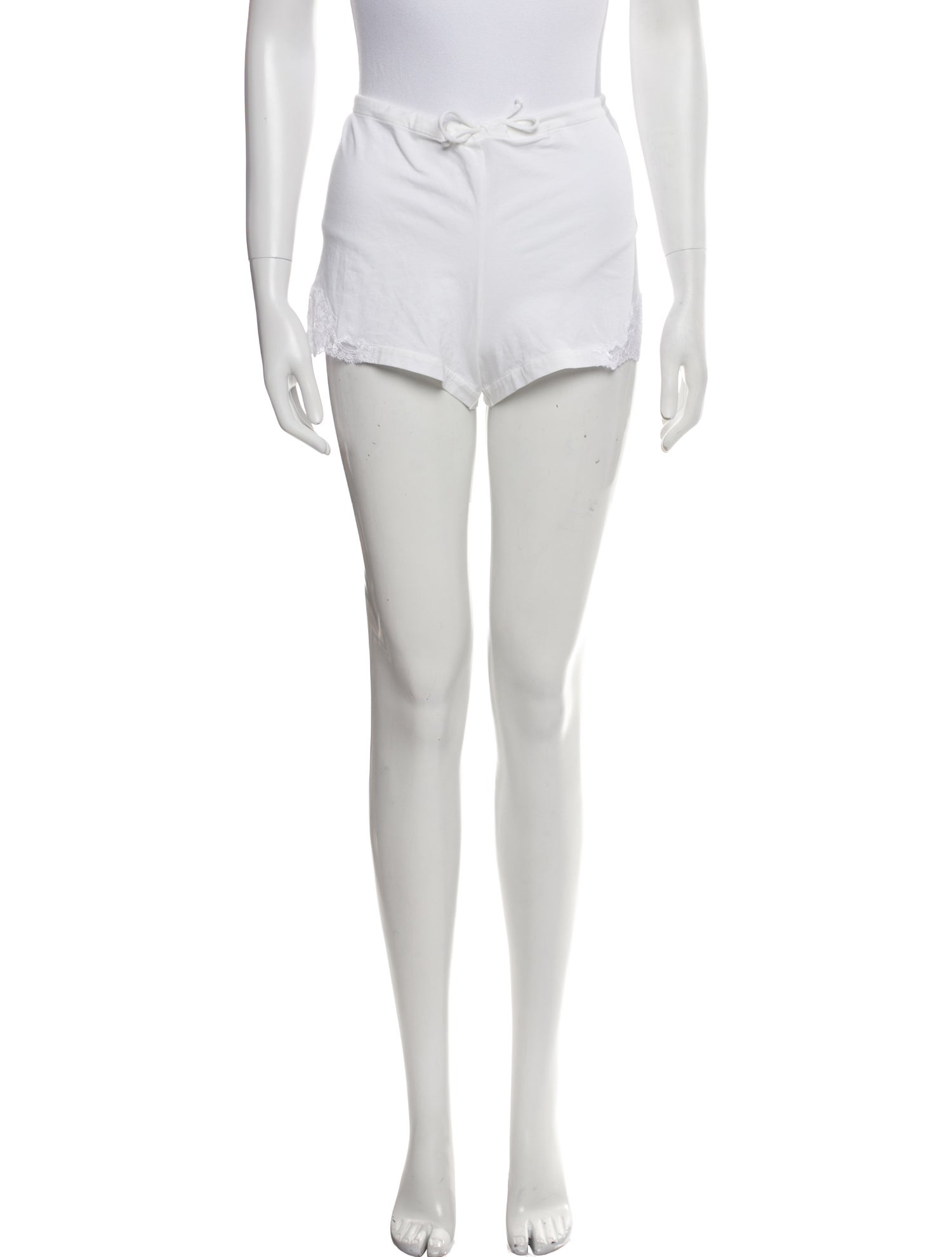 La Perla Silk Lace Trim Embellishment Sweatpants