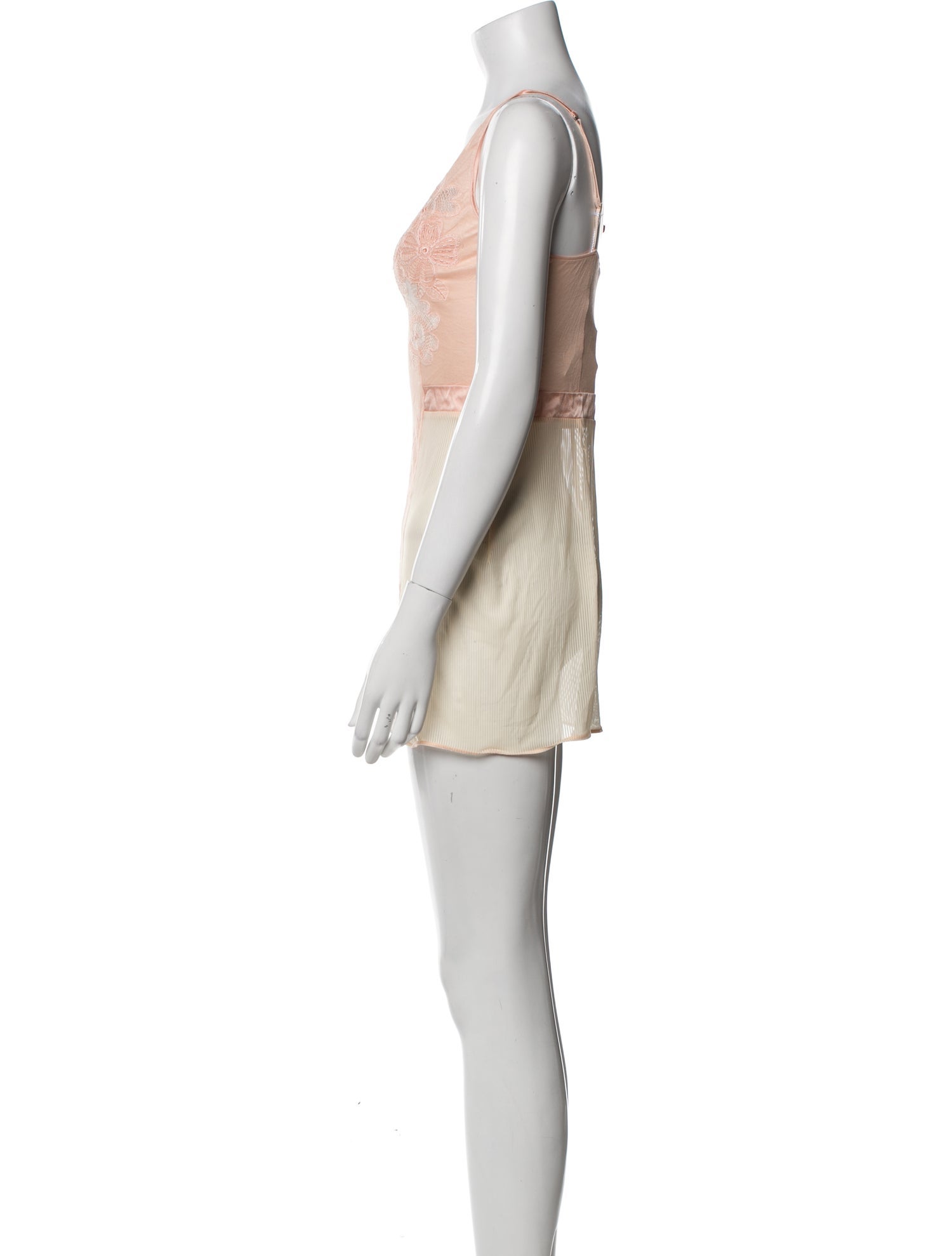 La Perla Silk Lace Trim Embellishment Nightgown w/ Tags