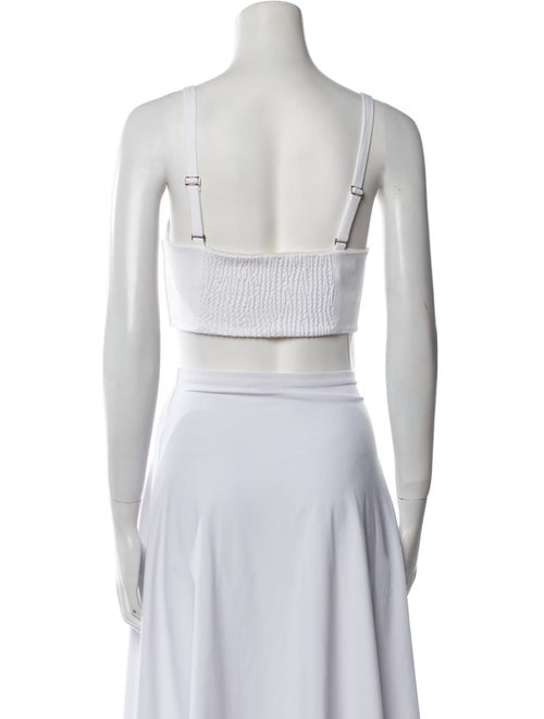 La Perla Square Neckline Sleeveless Crop Top