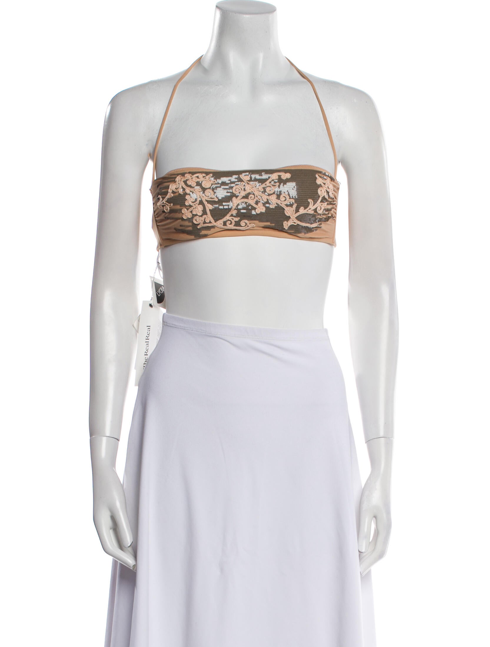 La Perla Patterned Sequin Embellishments Top w/ Tags