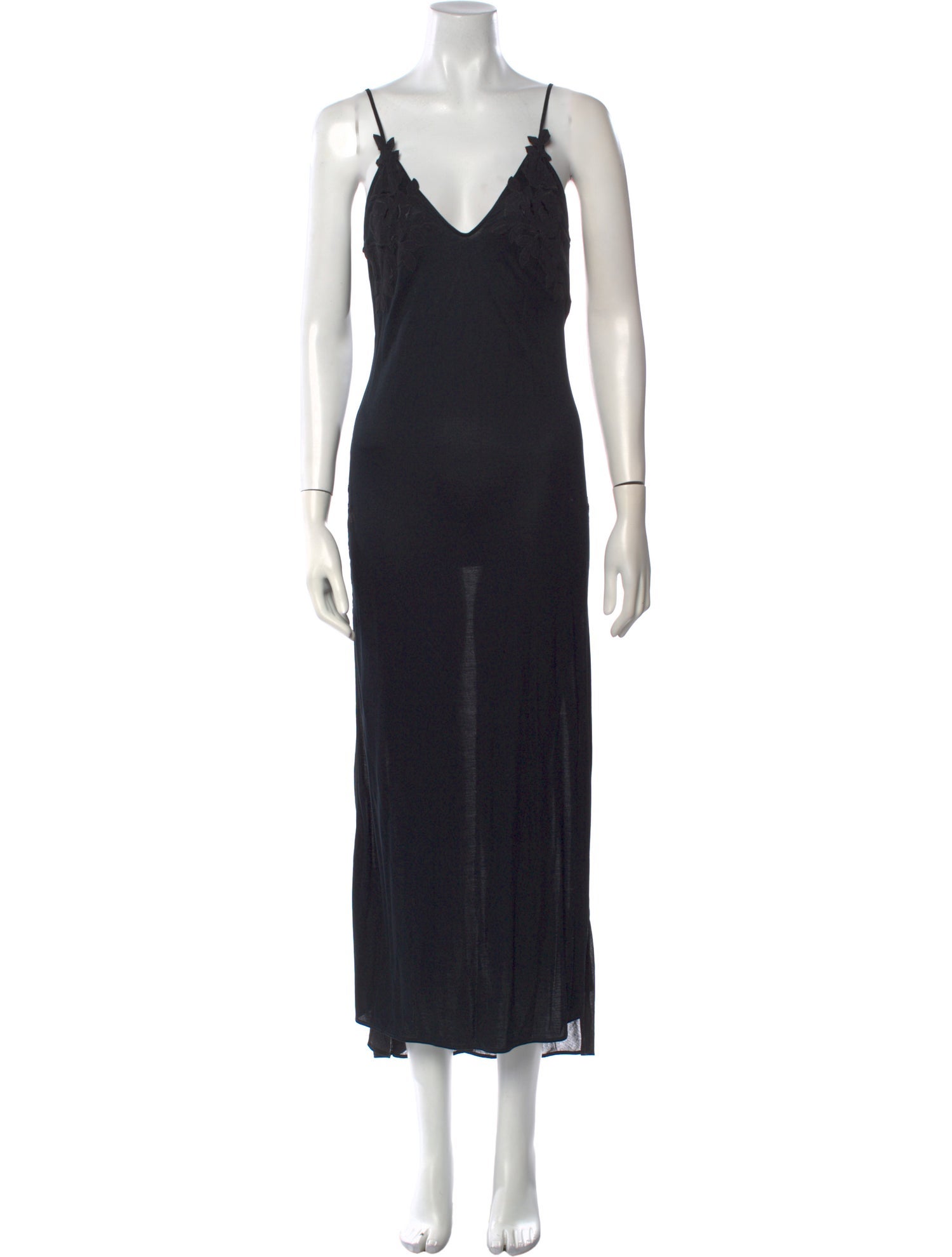 La Perla V-Neck Midi Length Dress