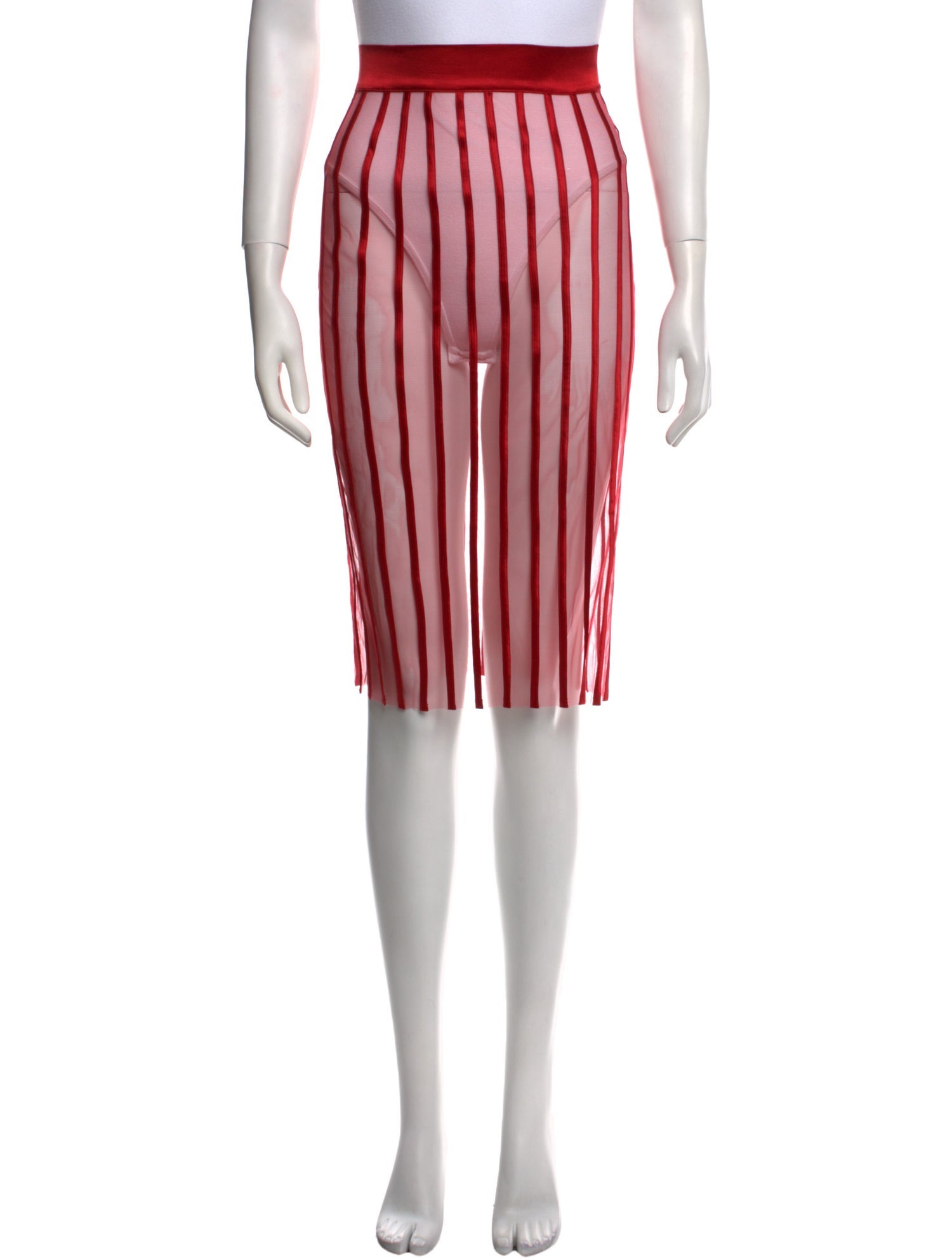 La Perla Striped Knee-Length Skirt
