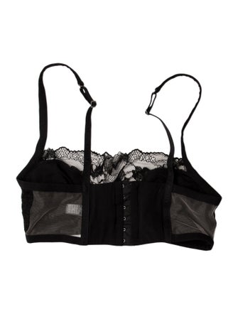 La Perla Square Neckline Sleeveless Crop Top