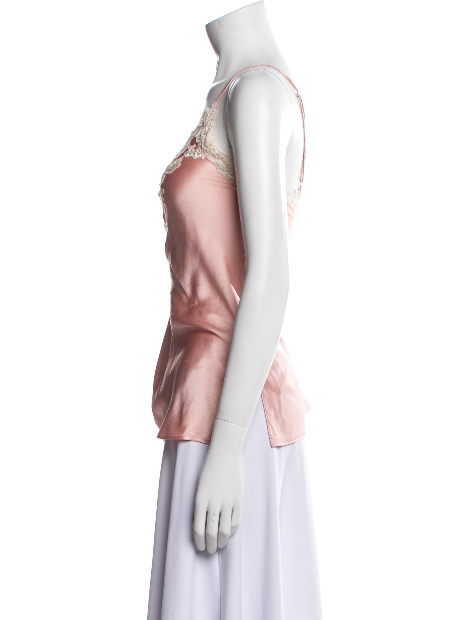 La Perla Silk Lace Trim Embellishment Pajamas