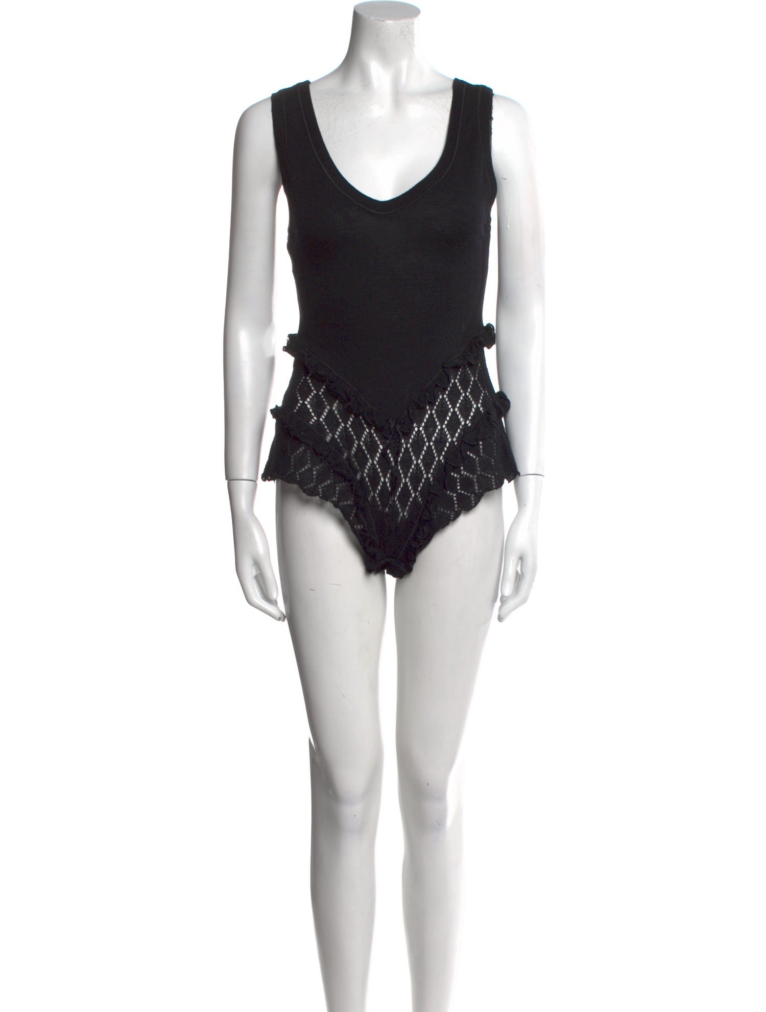 La Perla Wool Scoop Neck Bodysuit