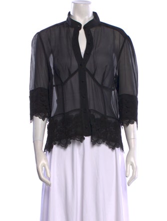 La Perla Silk V-Neck Blouse
