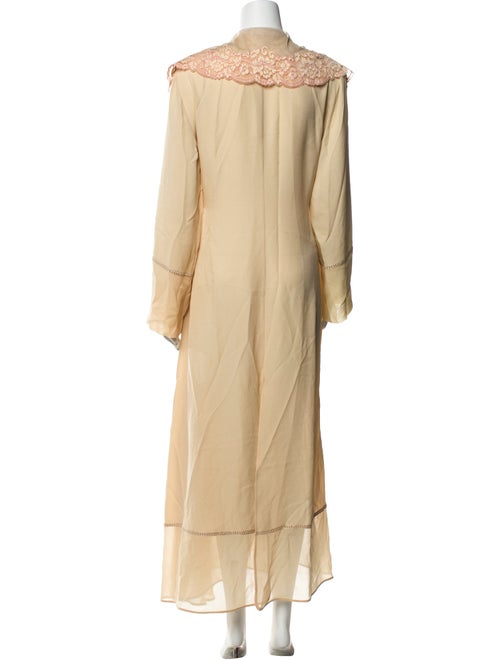 La Perla Silk Lace Trim Embellishment Robe