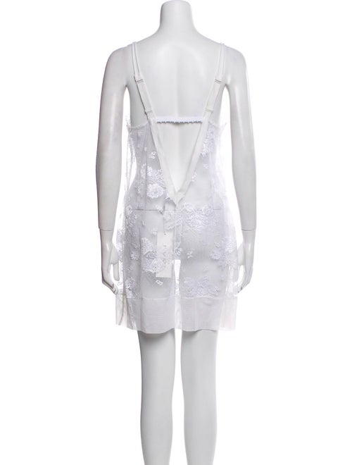 La Perla Nylon Lace Trim Embellishment Nightgown