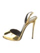 La Perla Patent Leather Slingback Pumps