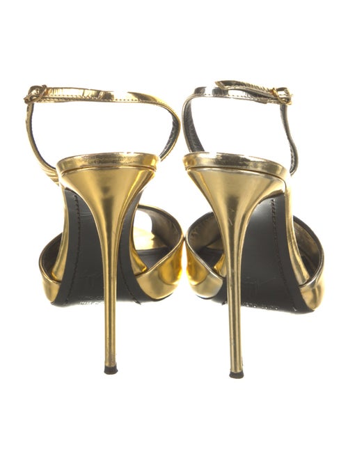 La Perla Patent Leather Slingback Pumps