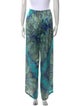 La Perla Paisley Print Wide Leg Pants