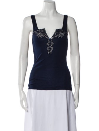La Perla V-Neck Sleeveless Top