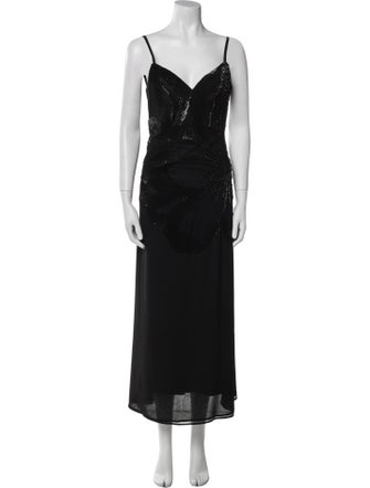 La Perla Square Neckline Long Dress