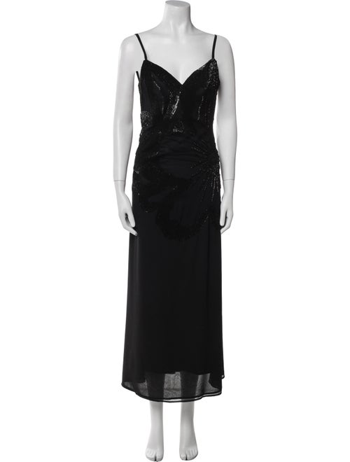 La Perla Square Neckline Long Dress