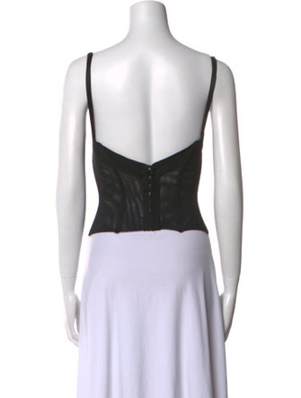 La Perla Nylon Square Neckline Crop Top