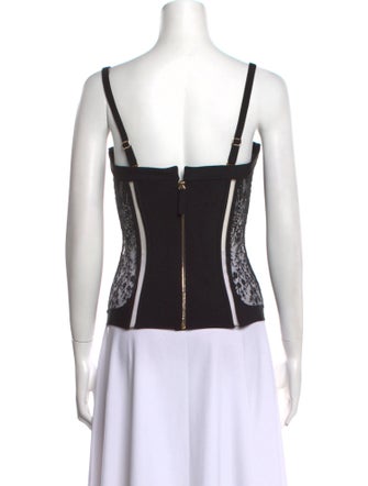 La Perla Square Neckline Sleeveless Top