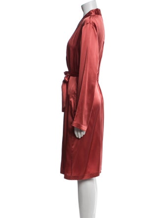 La Perla Silk Lace Trim Embellishment Robe