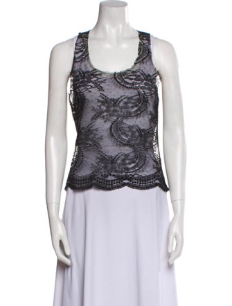 La Perla Nylon Lace Pattern Top