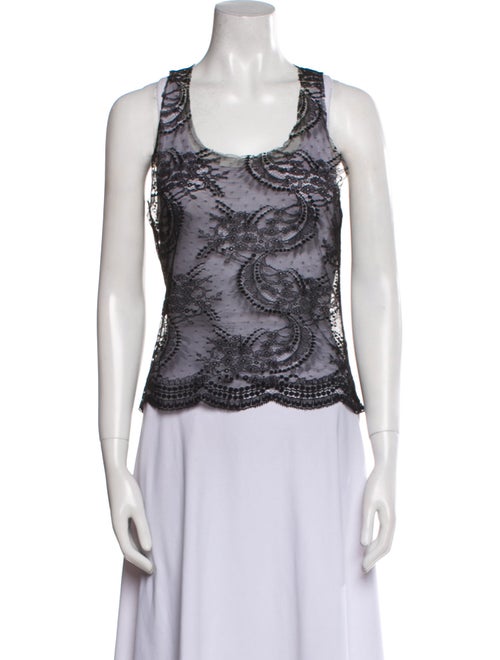 La Perla Nylon Lace Pattern Top
