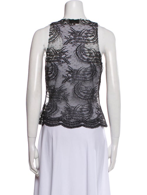 La Perla Nylon Lace Pattern Top