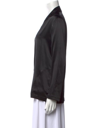 La Perla Silk Long Sleeve Button-Up Top