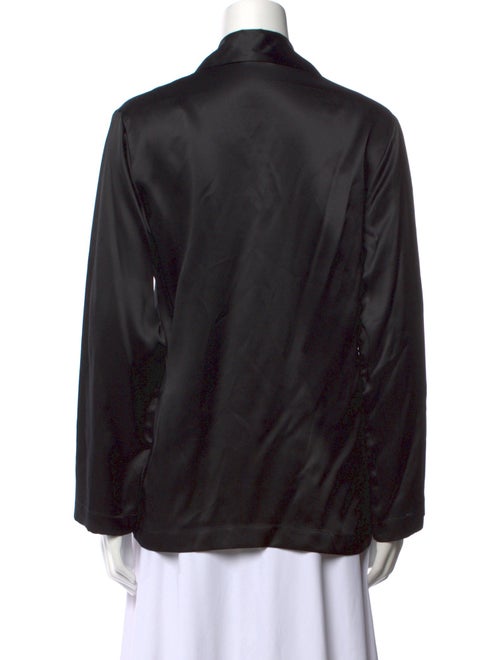 La Perla Silk Long Sleeve Button-Up Top