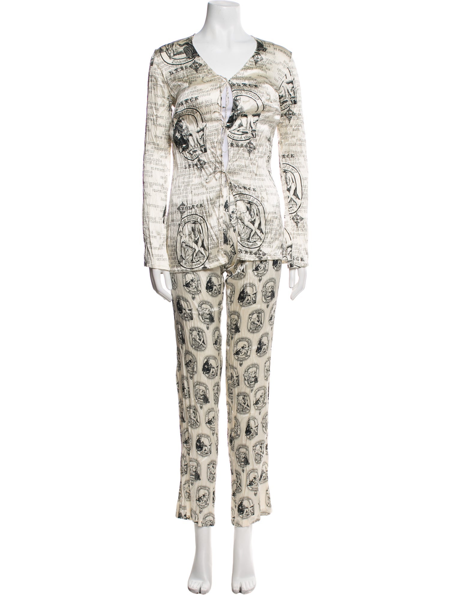 La Perla Silk Printed Pant Set