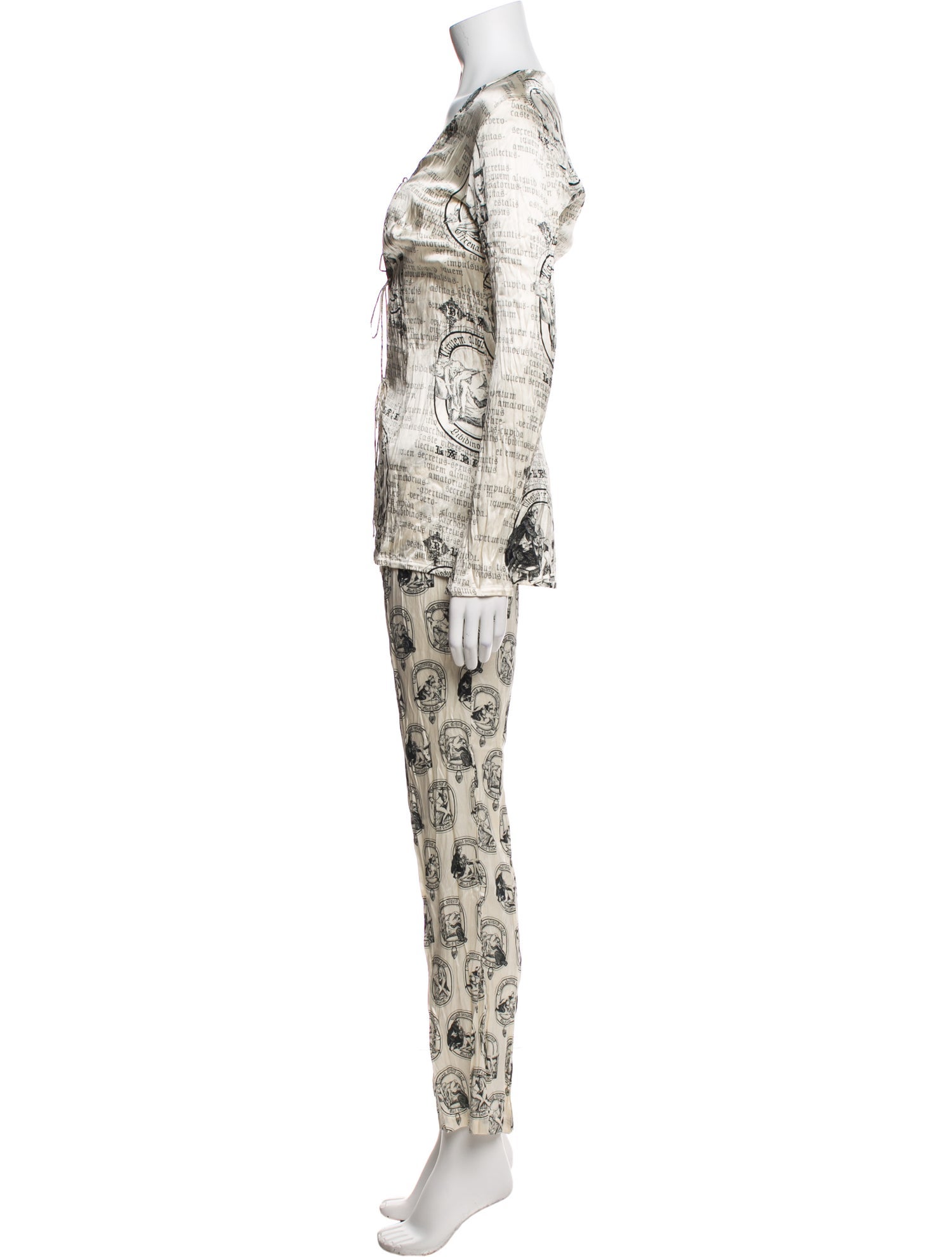 La Perla Silk Printed Pant Set