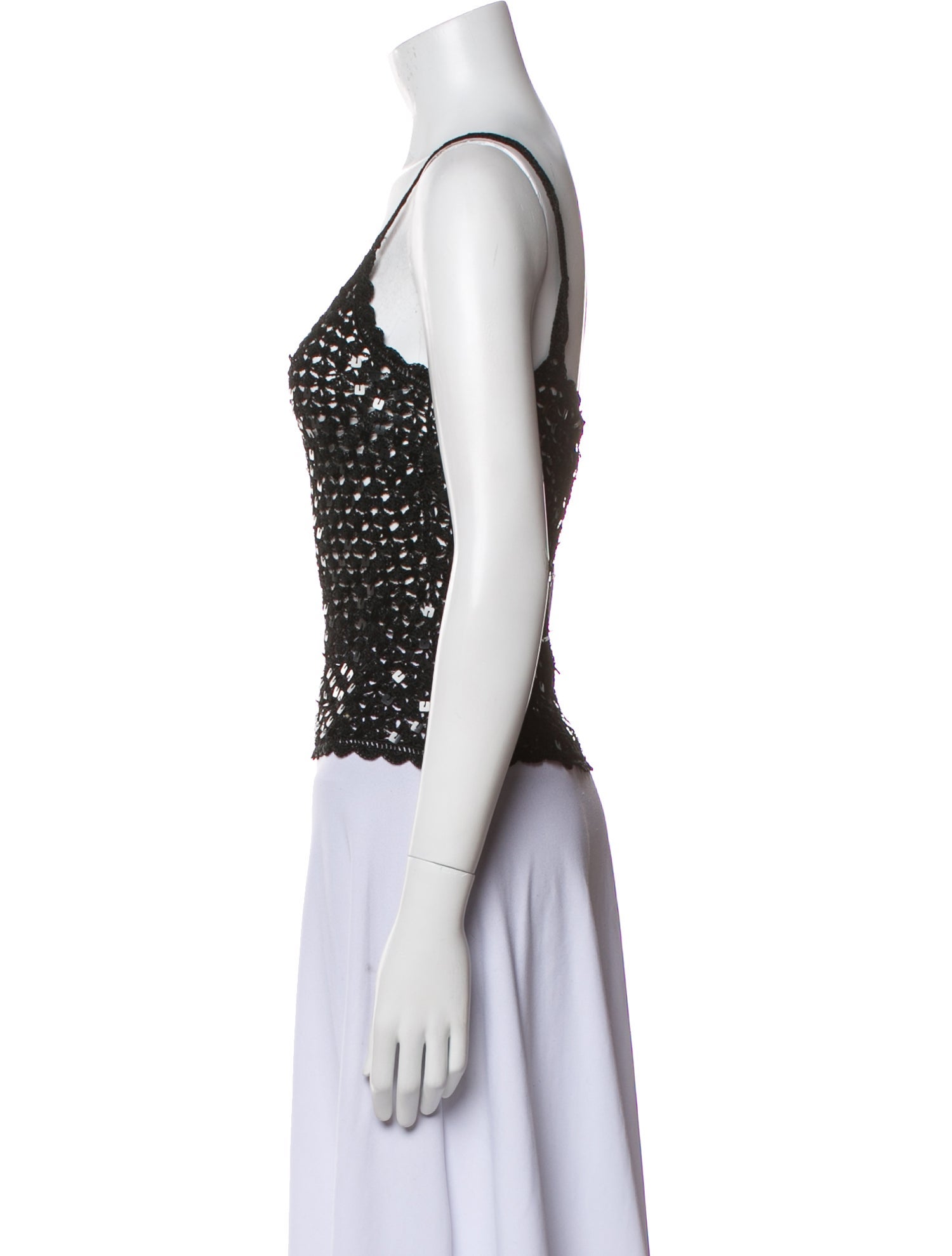 La Perla Scoop Neck Sleeveless Top