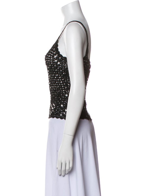 La Perla Scoop Neck Sleeveless Top