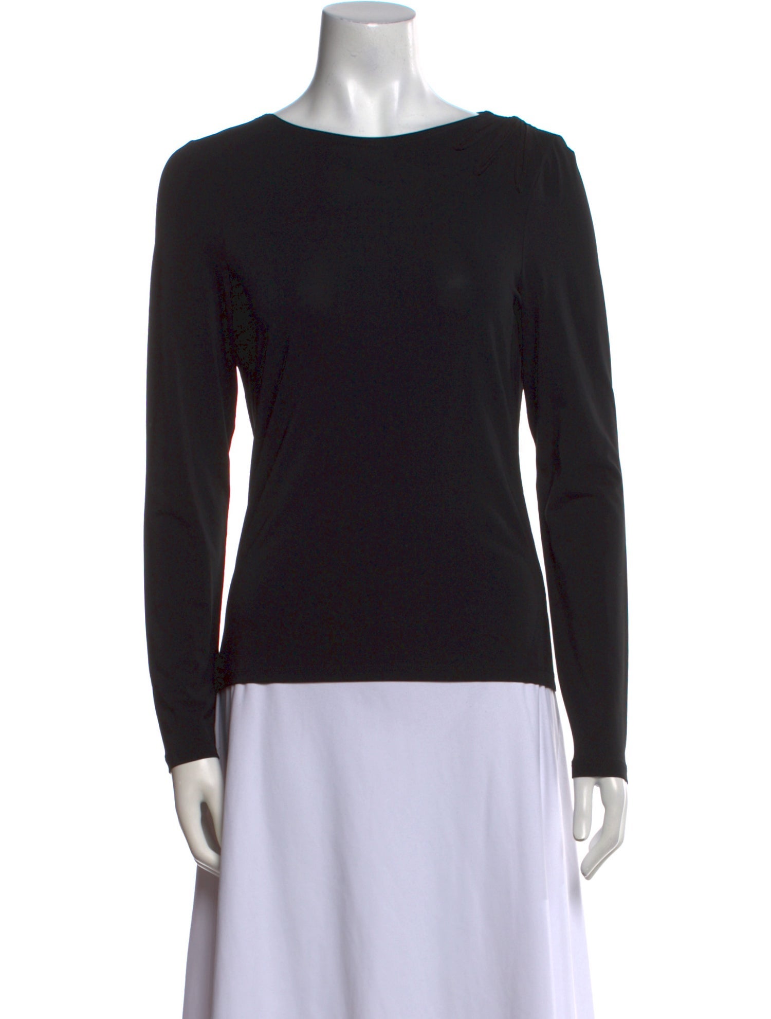 La Perla Scoop Neck Long Sleeve Top