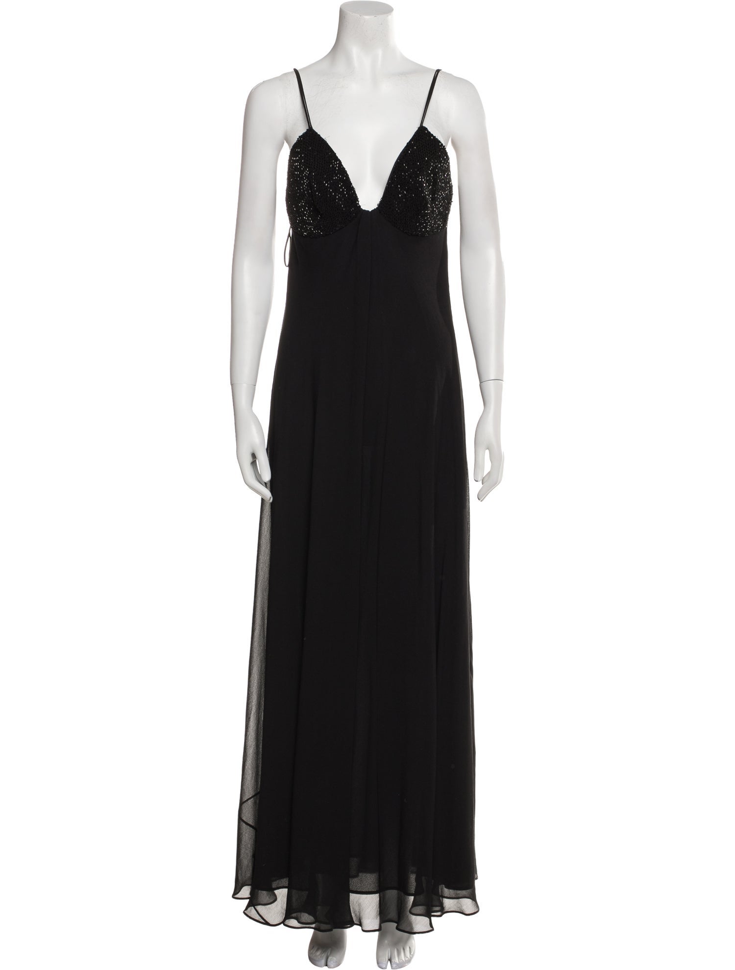 La Perla V-Neck Long Dress