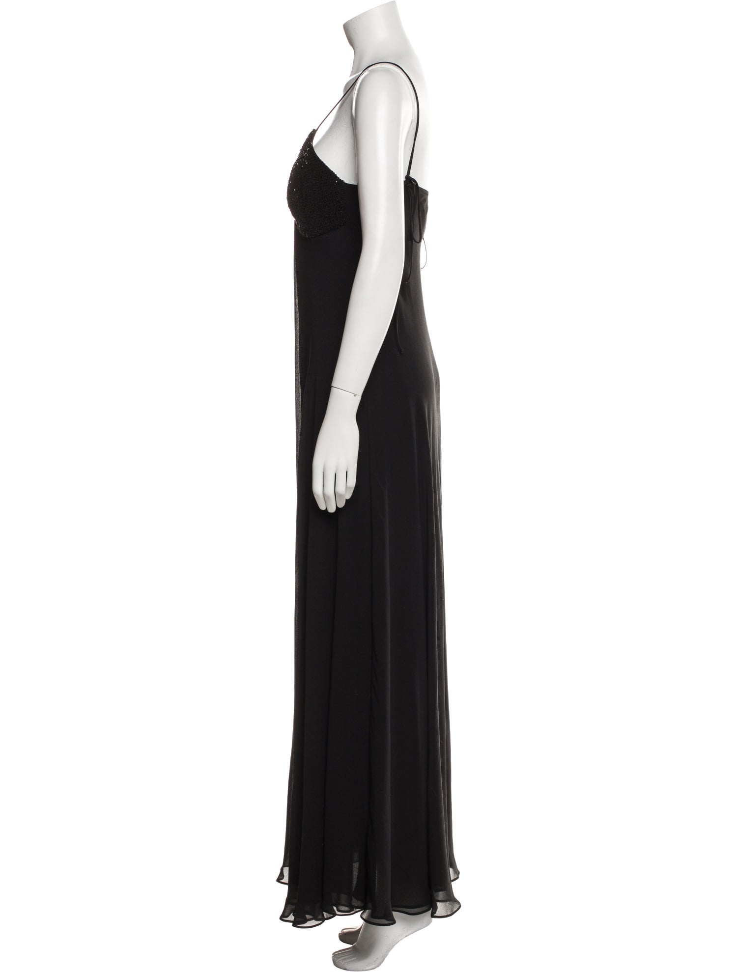 La Perla V-Neck Long Dress