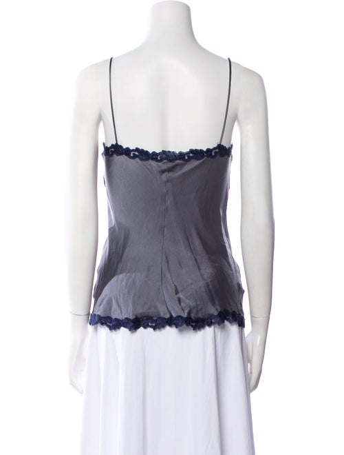 La Perla Silk Lace Pattern Top
